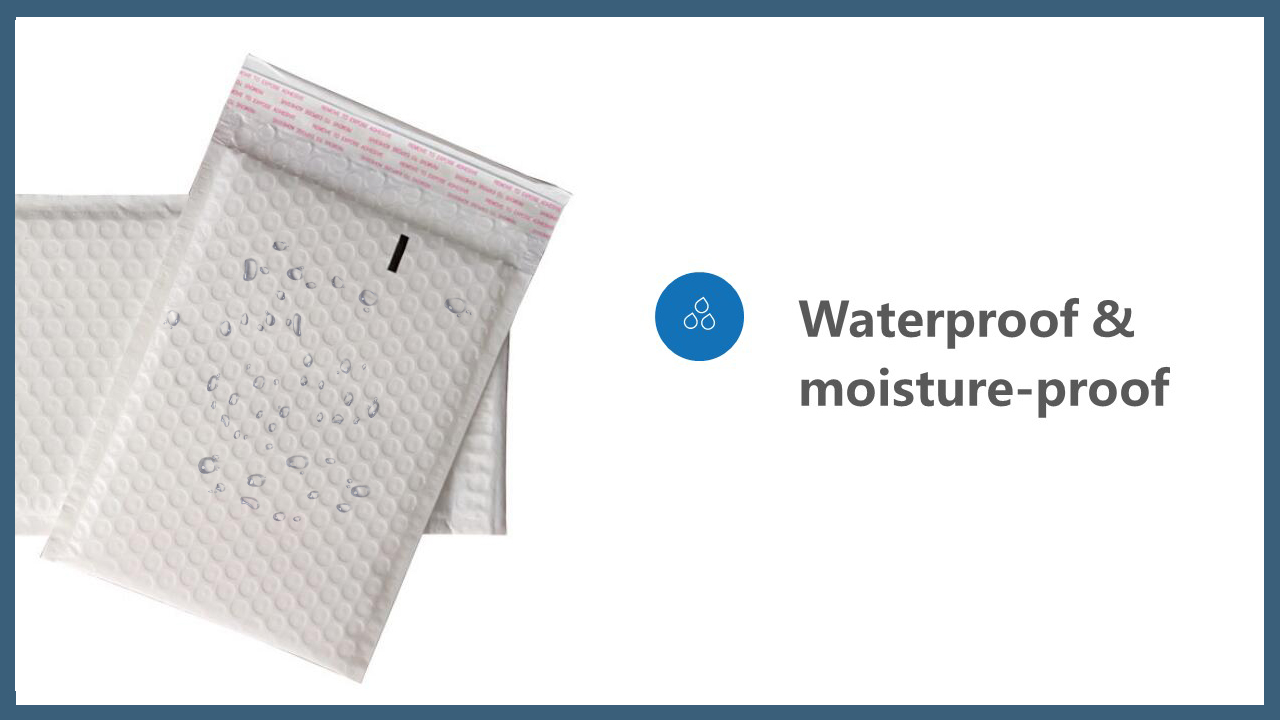 10*13 inch Self-adhesive white Kraft Bubble Mailer Padded Envelope Brown Paper Bubble wrap bags