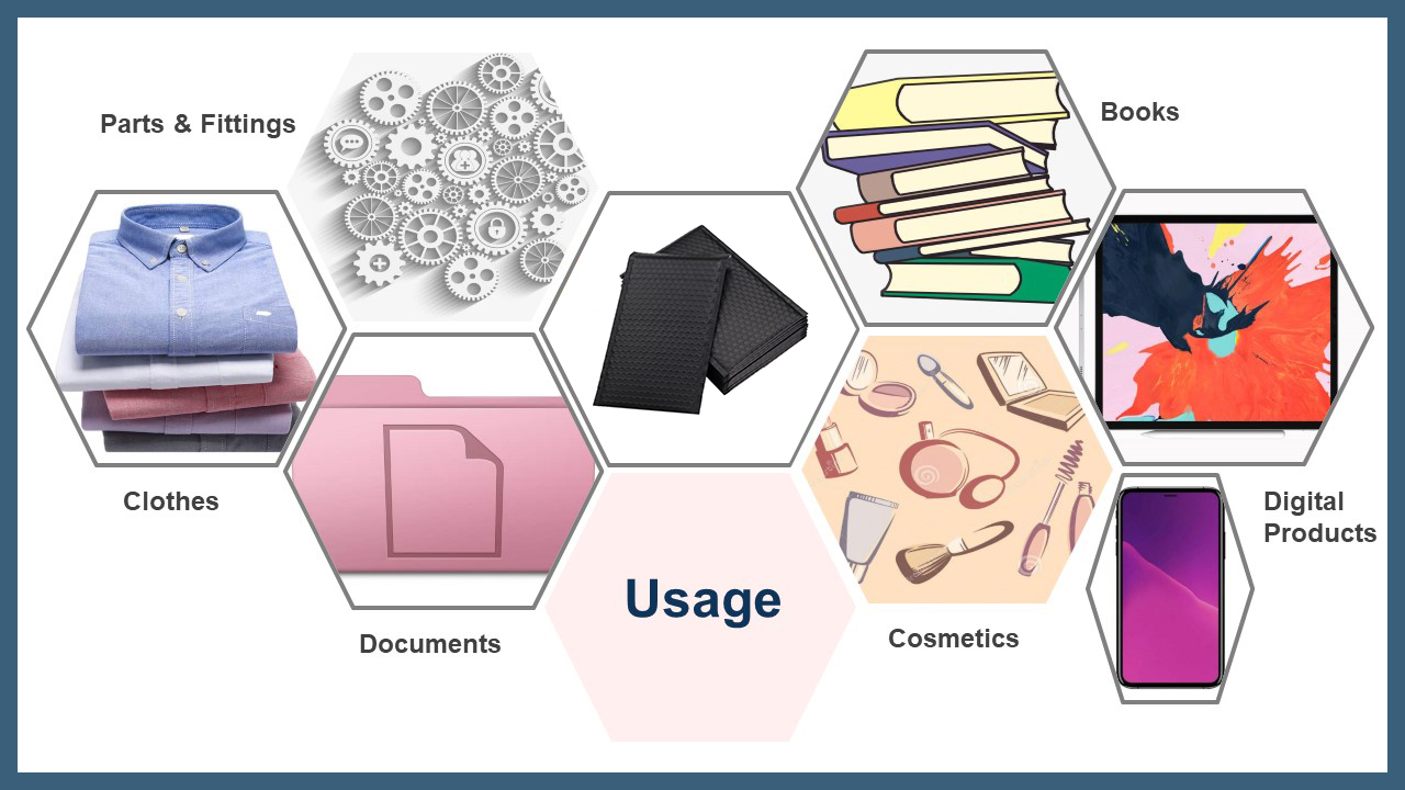 Shipping Envelope Padded black Kraft Bubble Mailers Custom Kraft Bubble Mailers for packaging