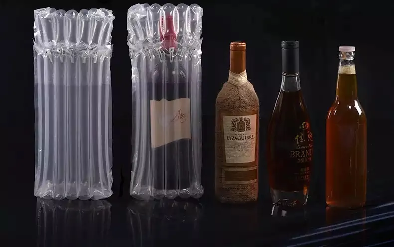 protective inflatalbe wine bottle air bubble bags