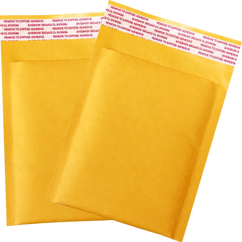 Various Size Self-seal Kraft Bubble Mailer Padded Envelope Bubble wrap for mailing and shipping
