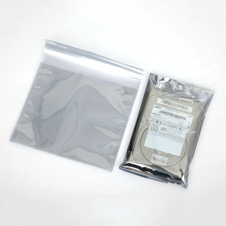 Ziplock Static barrier bag ESD shielding bag electronic devices package open top with logo printing
