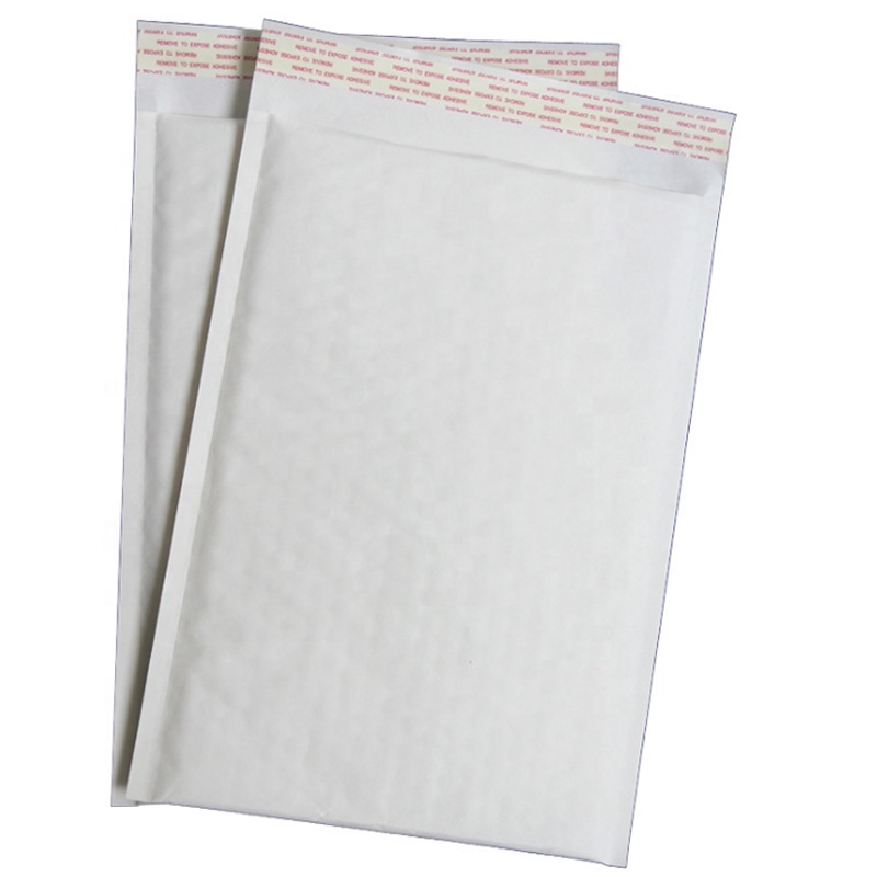 Wholesale White Kraft Paper Air Cushion Bubble Envelope Shipping Mailer custom size and thickness