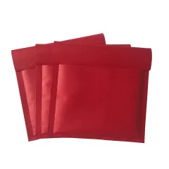 6*10 inch Red custom color Poly bubble bags for Packaging/ Plastic Courier Envelopes waterproof and shockproof