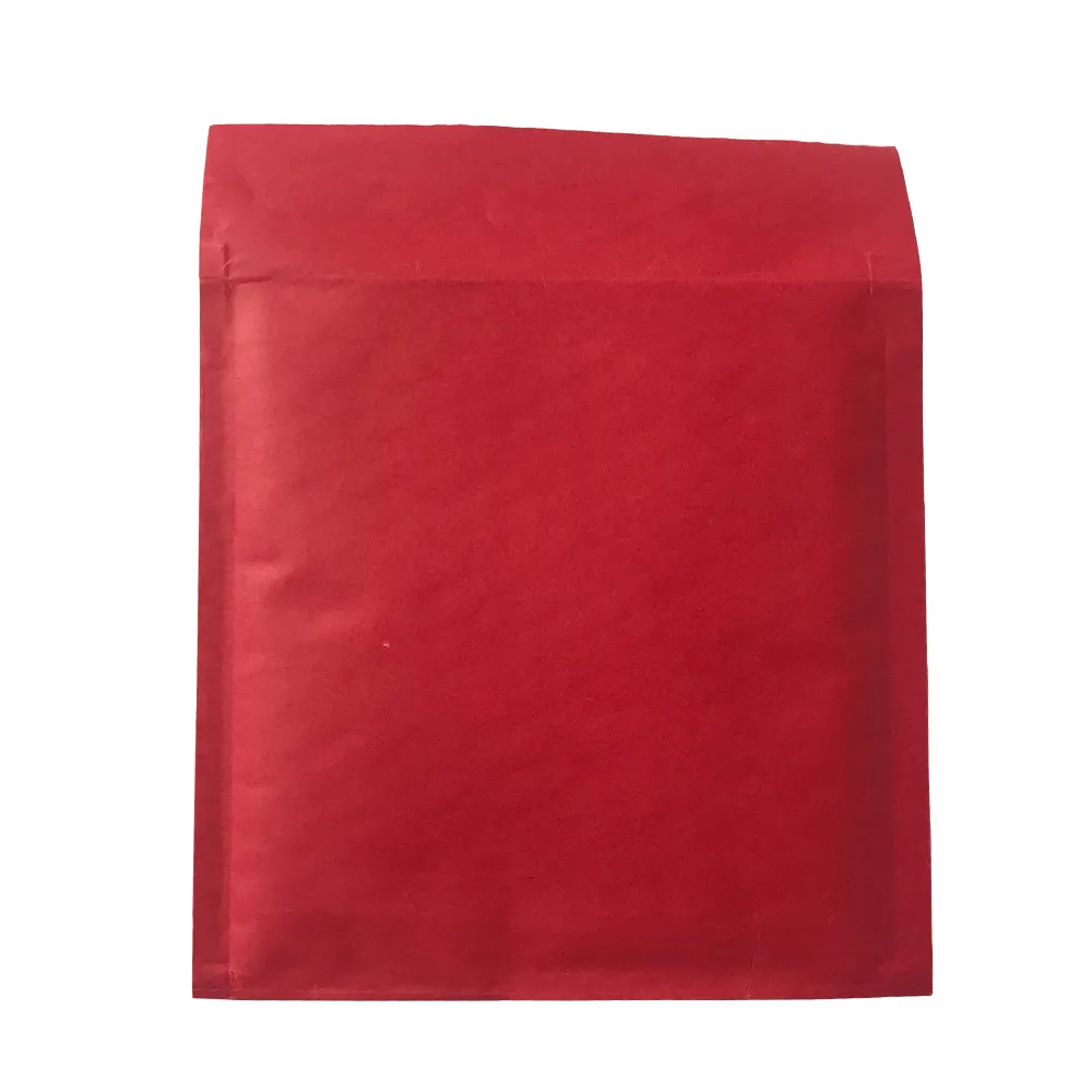 6*10 inch Red custom color Poly bubble bags for Packaging/ Plastic Courier Envelopes waterproof and shockproof