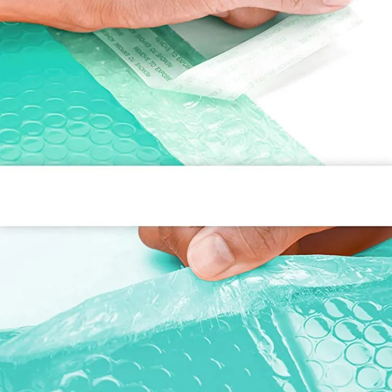 29*38cm  Green Poly Bubble Mailer Kraft Bubble Mailers Custom logo and size for packaging and shipping