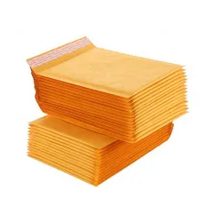Yellow kraft paper bubble mailer bag self-adhesive mailer shipping bag with batter price custom size