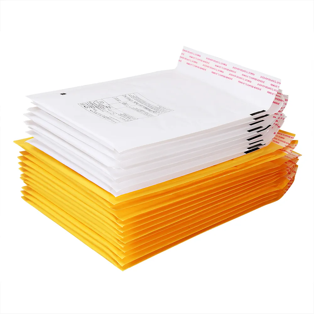 Customized Sizes Kraft A3 A4 A5 Padded Bubble Mailer Bags/ Kraft Padded Envelope