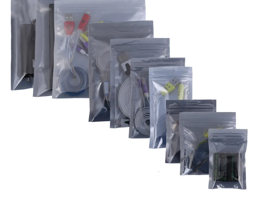 Wholesale anti-static shielding bag Ziplock dustproof & moistureproof 0.075mm thick Selfseal Antistatic Packing Bags
