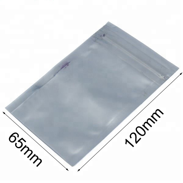 ESD Antistatic Shielding Resealable  Bags ESD Vacuum 65*120mm