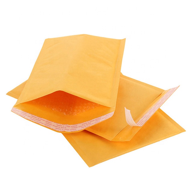 Customized Color Kraft Bubble Mailer Brown Paper Bubble Envelope bags