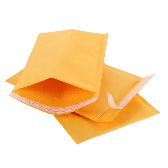Customized Color Kraft Bubble Mailer Brown Paper Bubble Envelope bags
