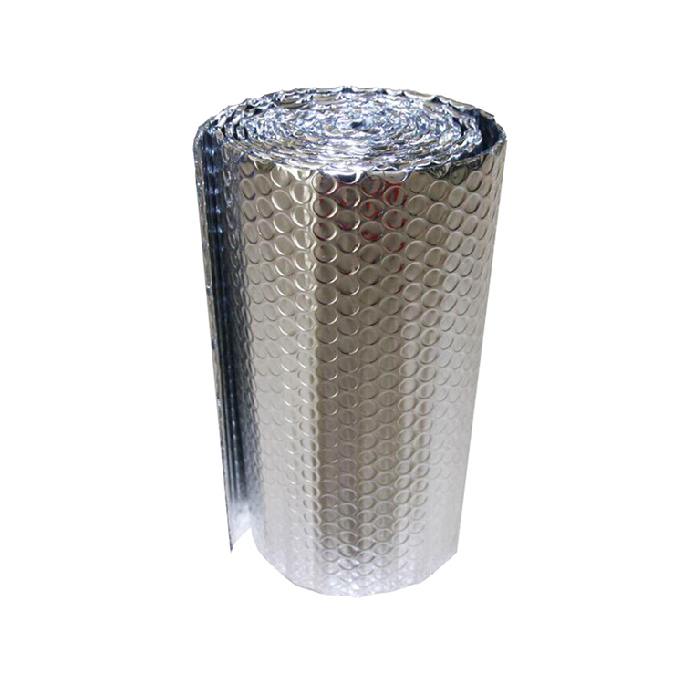 Reflective bubble foil heat insulation