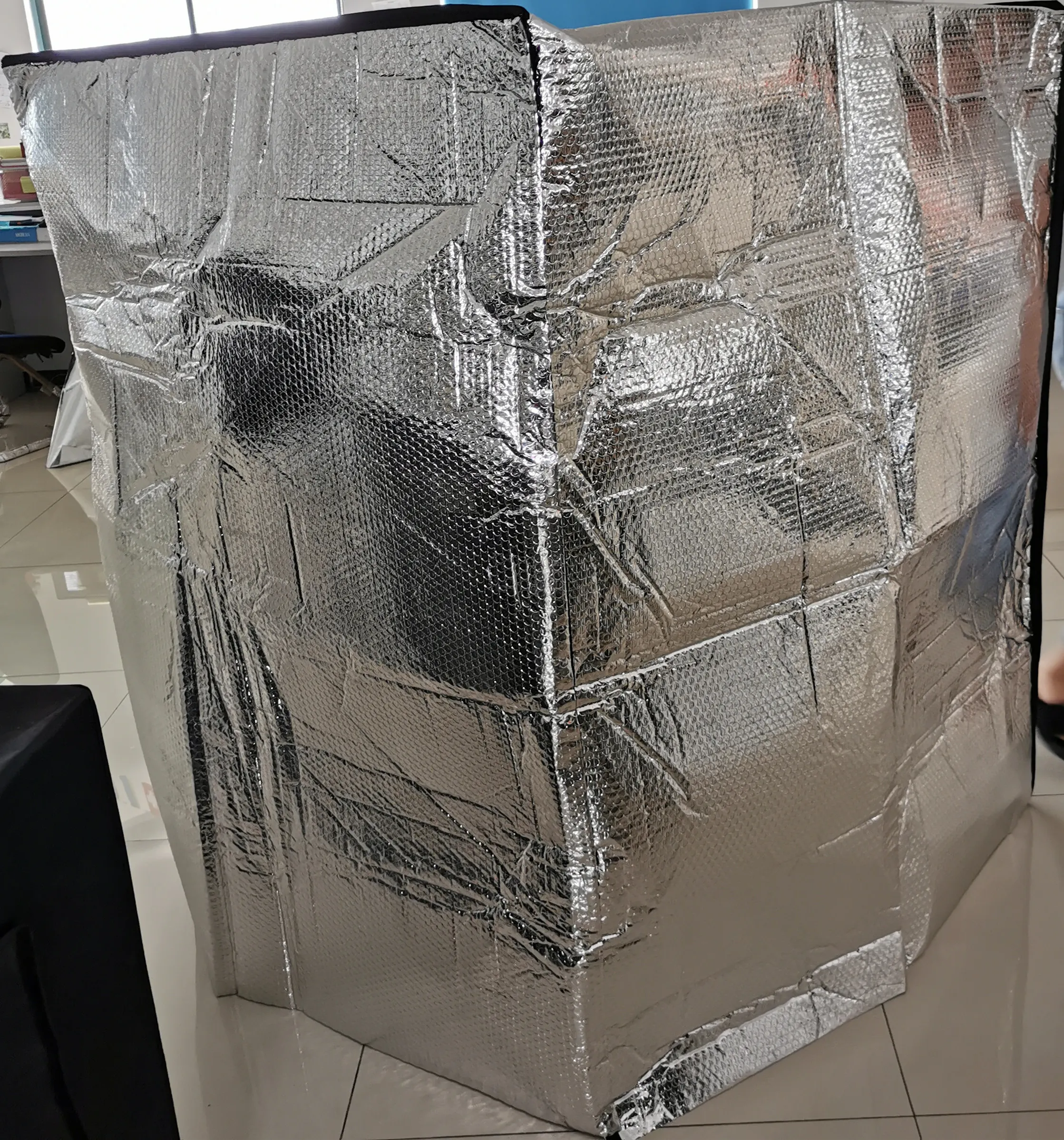 Heavy duty Reusable Thermal Insulation Insulated Aluminium Foil Waterproof Custom Size Pallet Cover