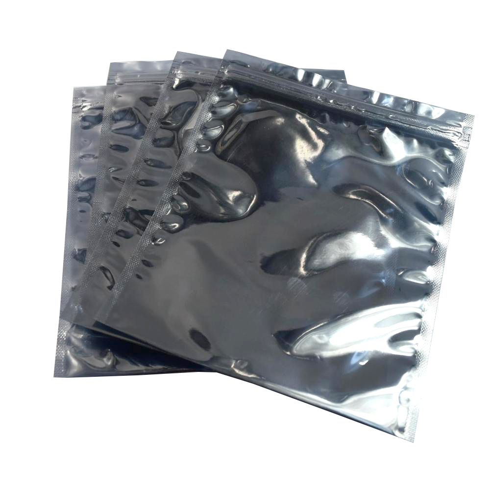 Aluminium Plastic Anti Static Ziplock Esd Shielding Electronic Antistatic Packaging Bag With Zip